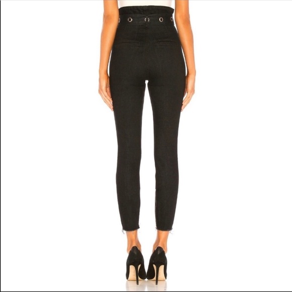 GRLFRND Mia high rise skinny black belted jeans 27 - Picture 8 of 8